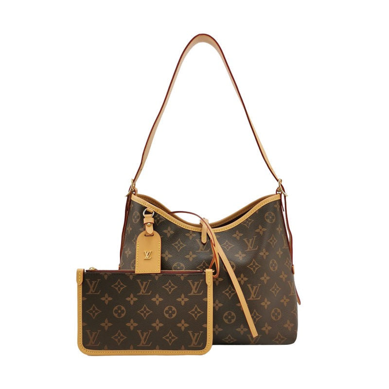 Louis Vuitton (LV) Carry All Small Vegetable Tanned Leather Monogram Print Mother Bag Shoulder Bag Chip Model