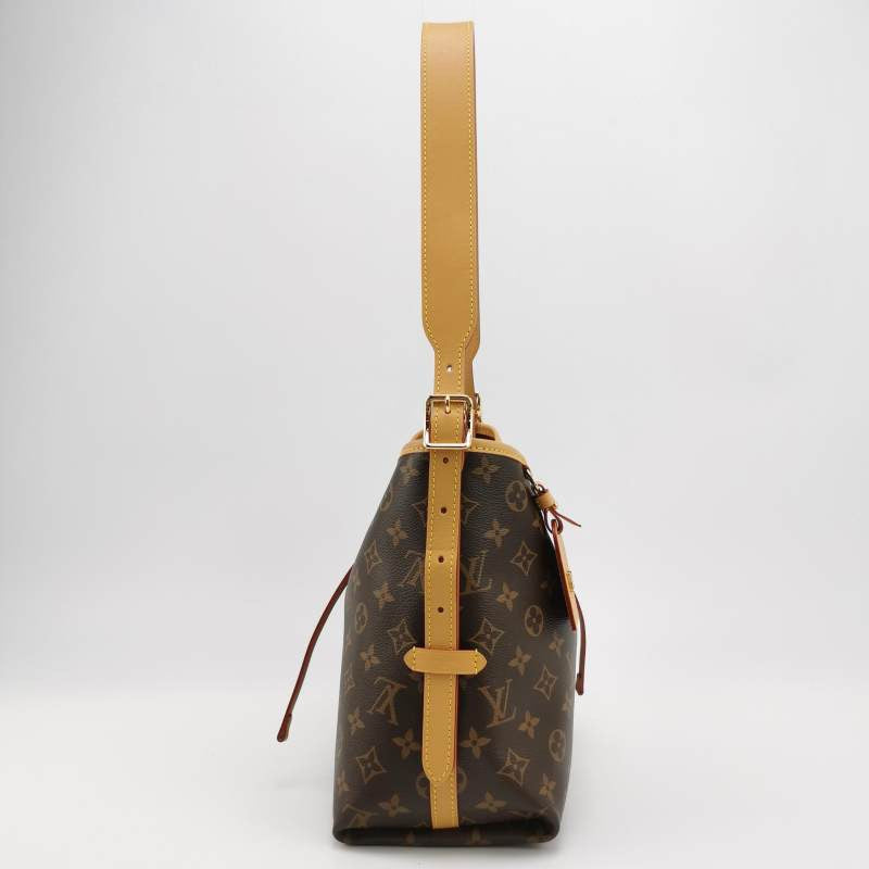 Louis Vuitton (LV) Carry All Small Vegetable Tanned Leather Monogram Print Mother Bag Shoulder Bag Chip Model