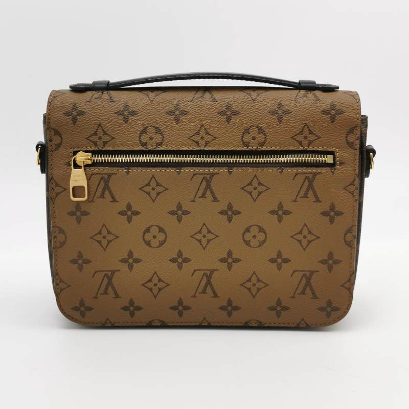 Louis Vuitton (LV) Pochette Metis Medium Cowhide Reverse Old Flower S-lock Messenger Bag Crossbody Shoulder Bag