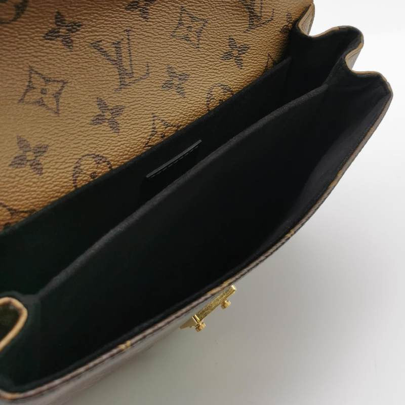 Louis Vuitton (LV) Pochette Metis Medium Cowhide Reverse Old Flower S-lock Messenger Bag Crossbody Shoulder Bag