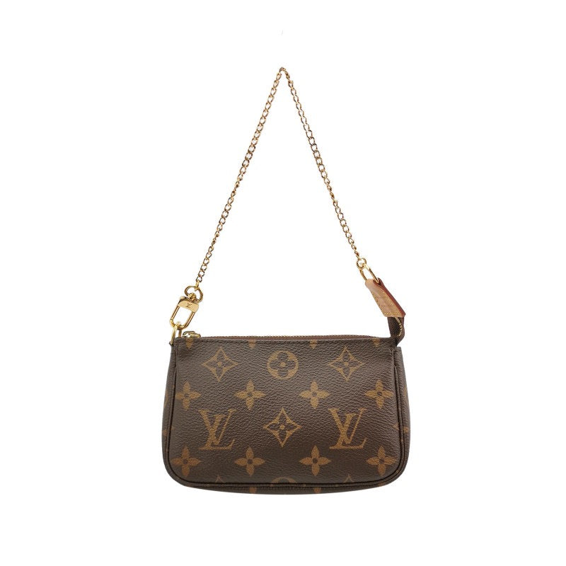 Louis Vuitton Accessories Mahjong Bag Mini Vegetable Tanned Leather Monogram Print Tote Bag