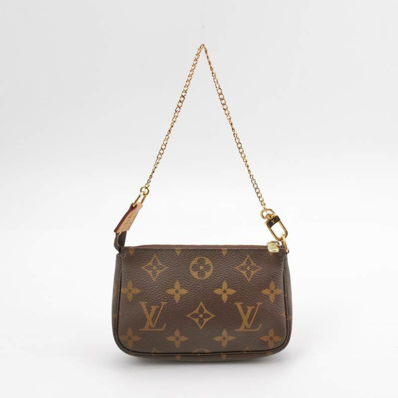 Louis Vuitton Accessories Mahjong Bag Mini Vegetable Tanned Leather Monogram Print Tote Bag