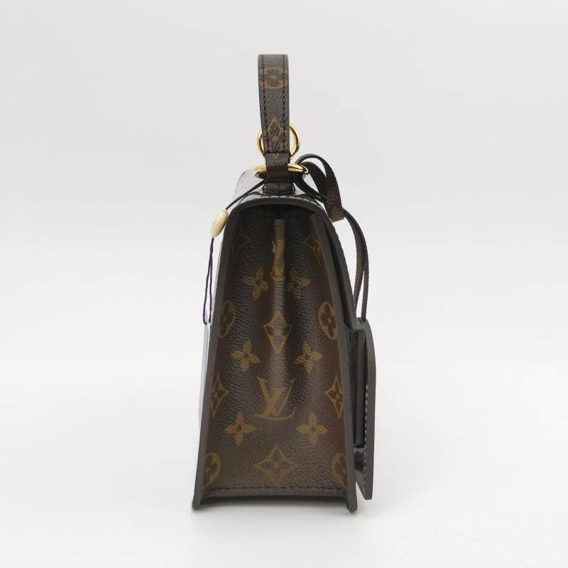 Louis Vuitton (LV) Spring Street Patent Leather Embossed Old Flower S-lock Lock Crossbody Bag Shoulder Bag