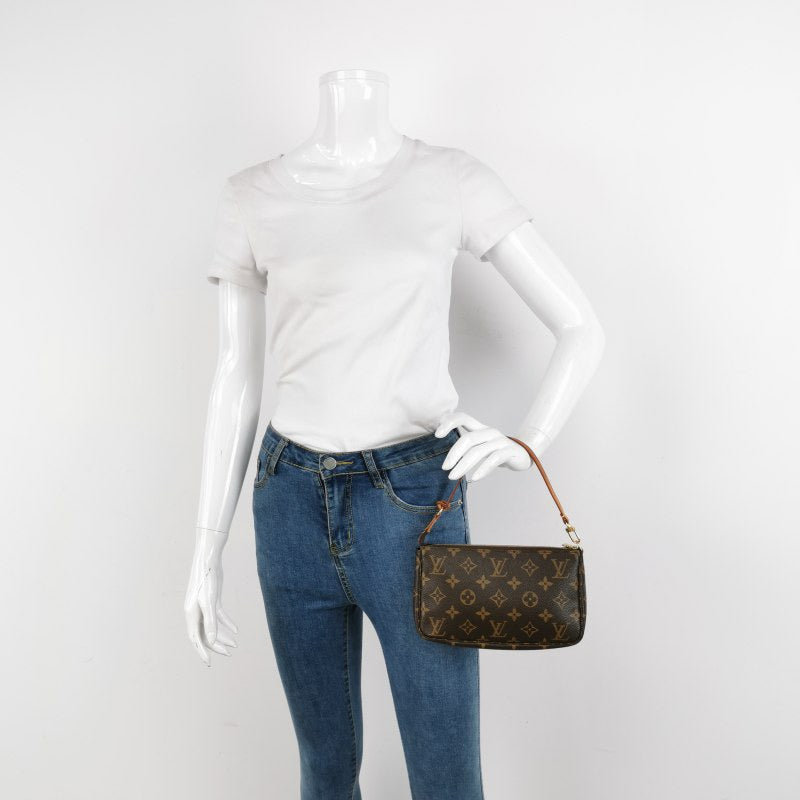 Louis Vuitton Accessories Mahjong Bag Large Vegetable Tanned Leather Monogram Print Tote Bag