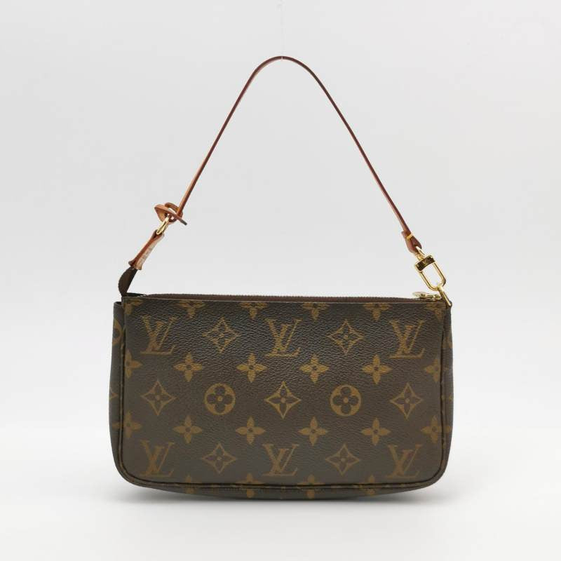 Louis Vuitton Accessories Mahjong Bag Large Vegetable Tanned Leather Monogram Print Tote Bag