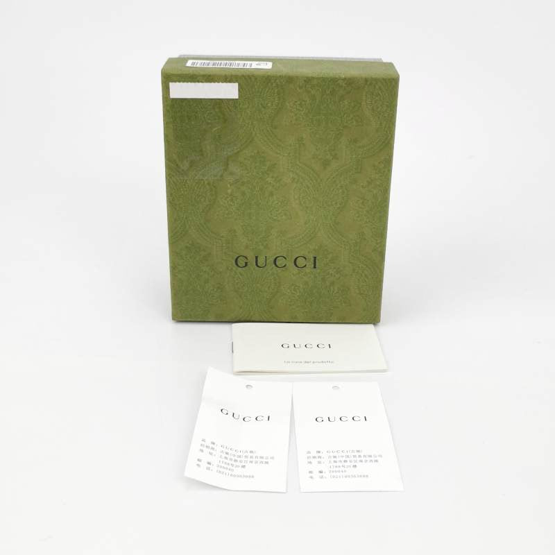 Gucci Paris House Co-branded Cowhide Canvas Zipper Wallet