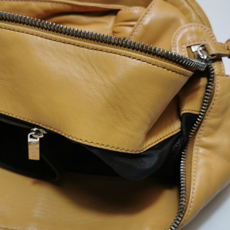 Loewe Sheepskin Solid Color Zipper Medieval Underarm Bag Shoulder Bag